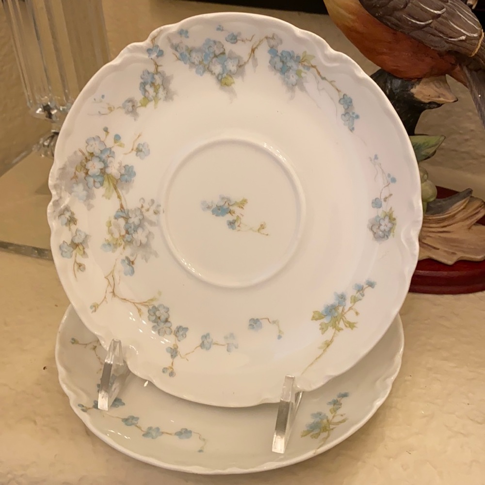Two vintage Haviland & Co Limoges saucers